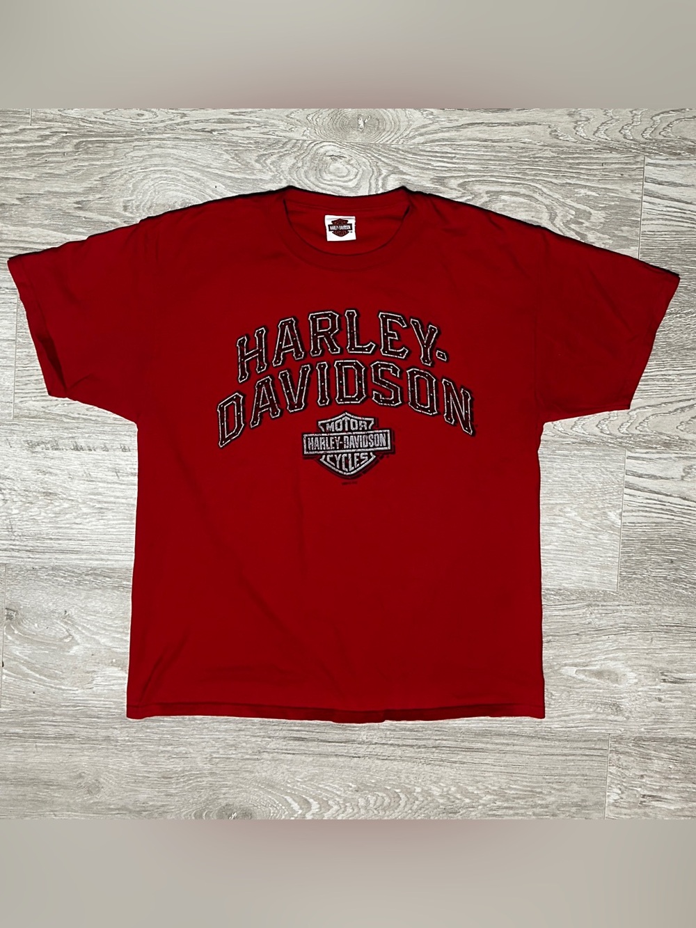 2015 Harley Davidson Pigeon Forge, TN Men’s Red Graphic Shirt
